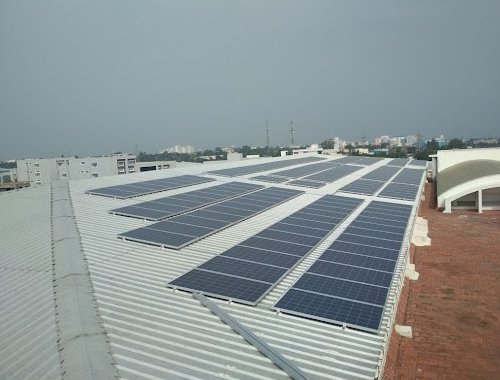 Solar plant installation work